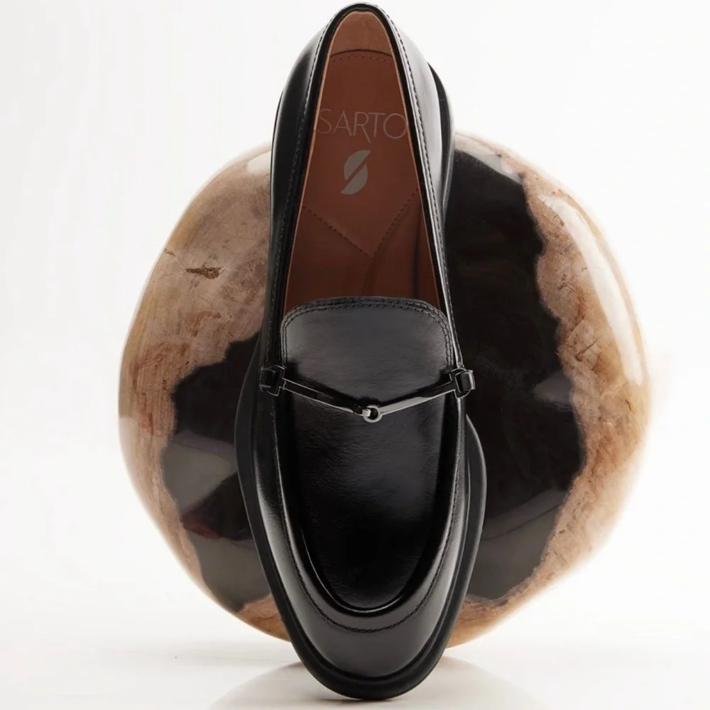 Franco Sarto Eda Bit Buckle Leather Loafers (WIDE)